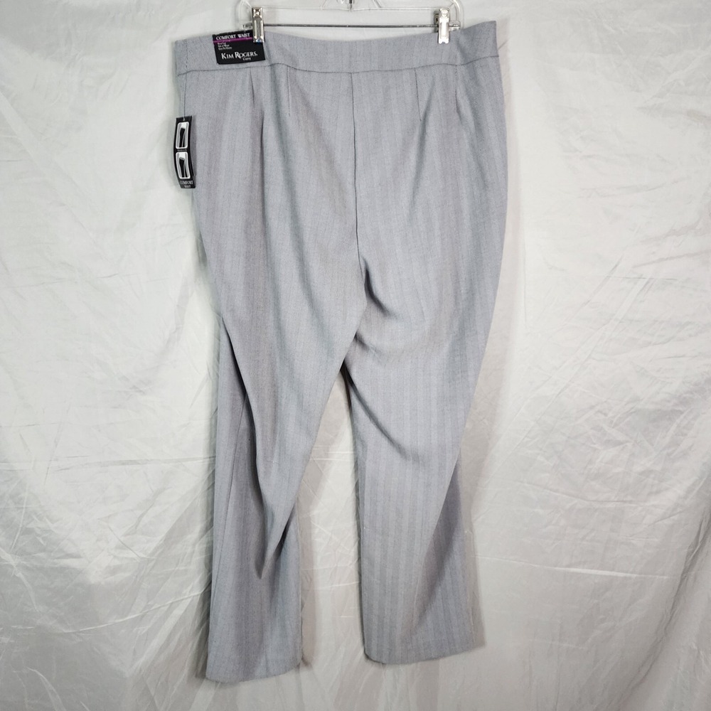New! KIM ROGERS Curvy Size 20W Herringbone Boot Leg Comfort‎ Waist Trouser Pants